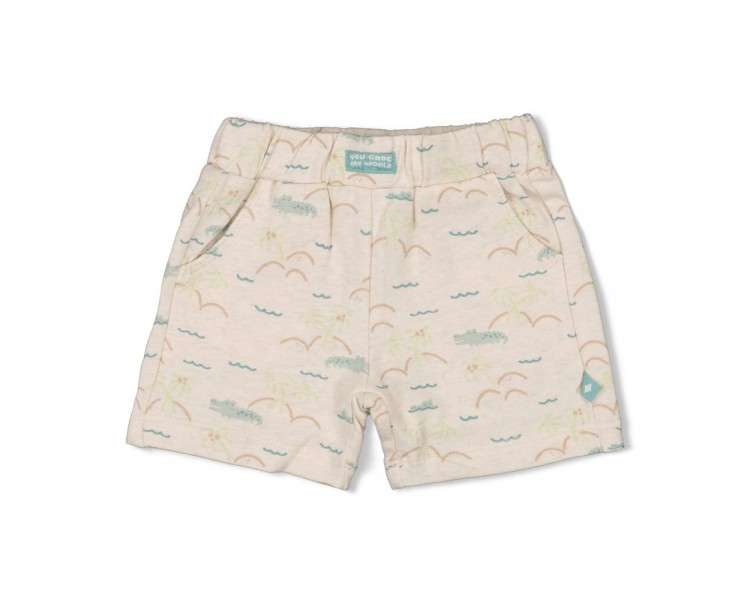 FEETJE : Short AOP - You Croc my World Offwhite