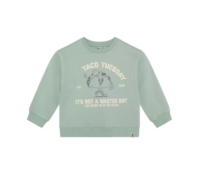 DAILY SEVEN : Oversized sweater met print