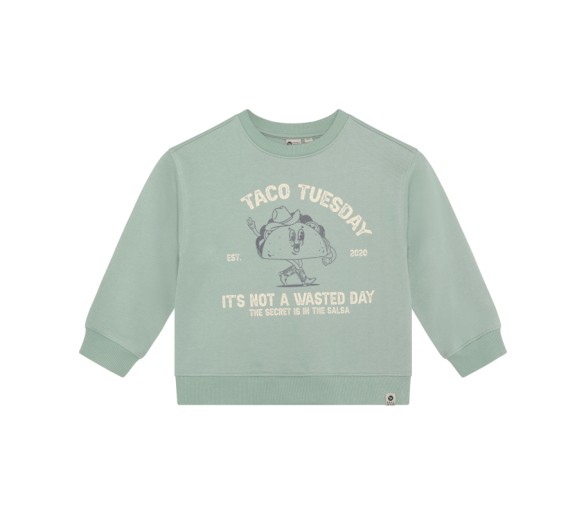 DAILY SEVEN : Pull oversize imprimé