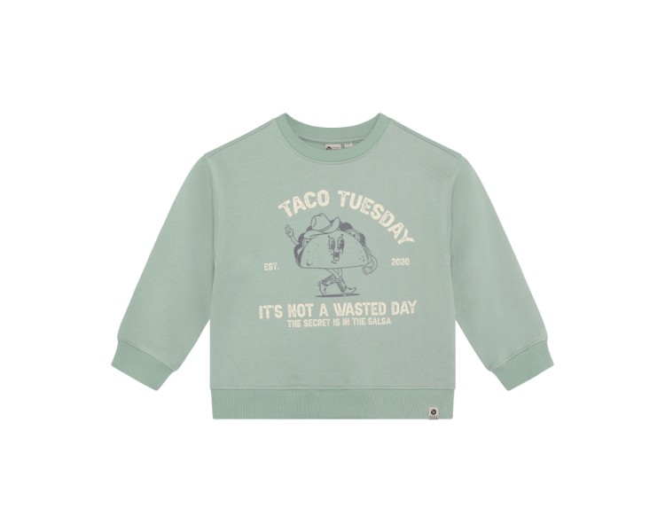 DAILY SEVEN : Oversized sweater met print