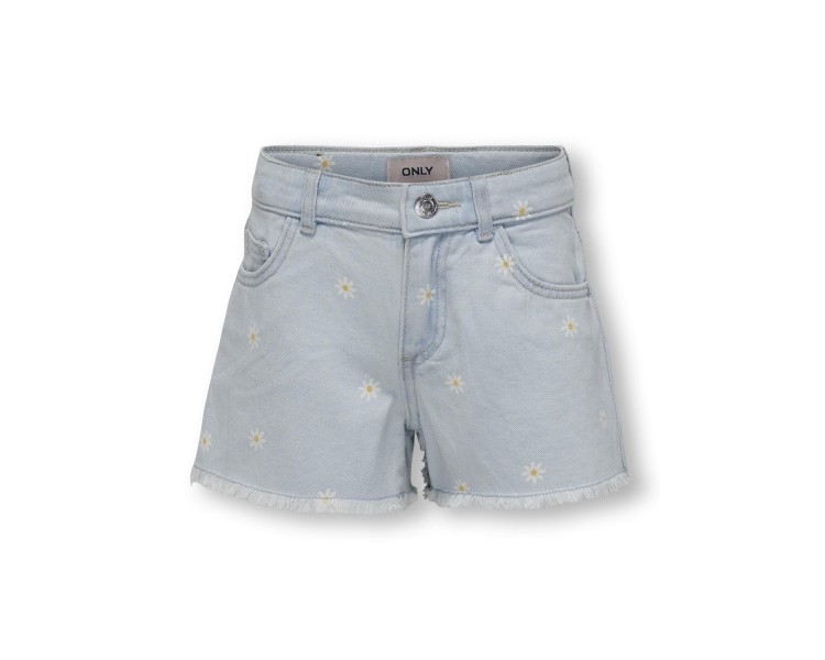 KIDS ONLY GIRL :Jeansshortje met bloemmetjes