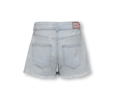 KIDS ONLY GIRL :Jeansshortje met bloemmetjes
