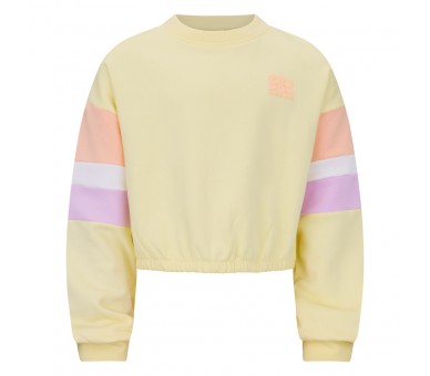 RETOUR : Sweat couleur soleil pâle