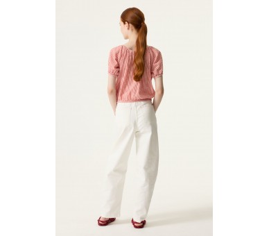 GARCIA : Top bloesje met fijne ruitjes