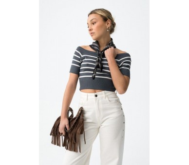 TIFFOSI : Korte off shoulder top