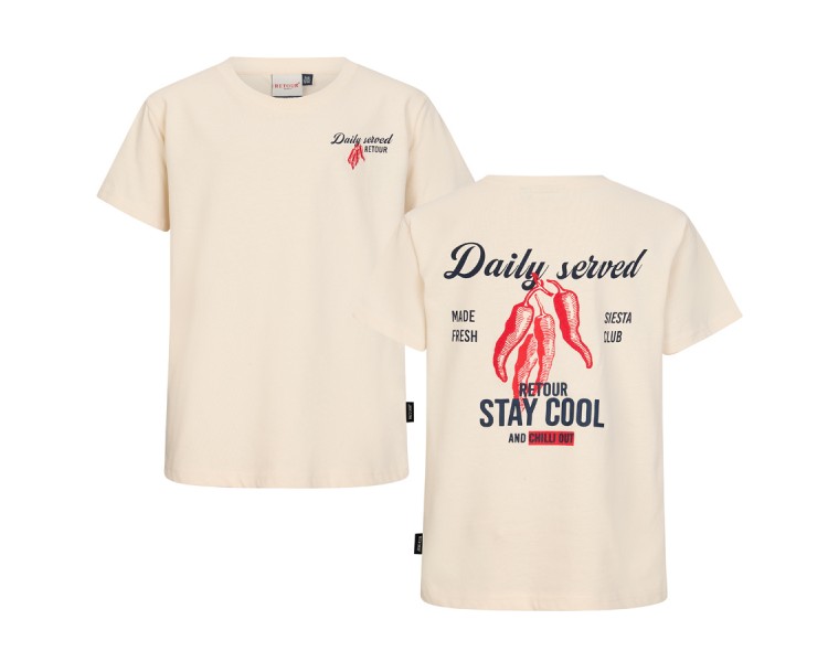 RETOUR : T-shirt met korte mouwen in de set