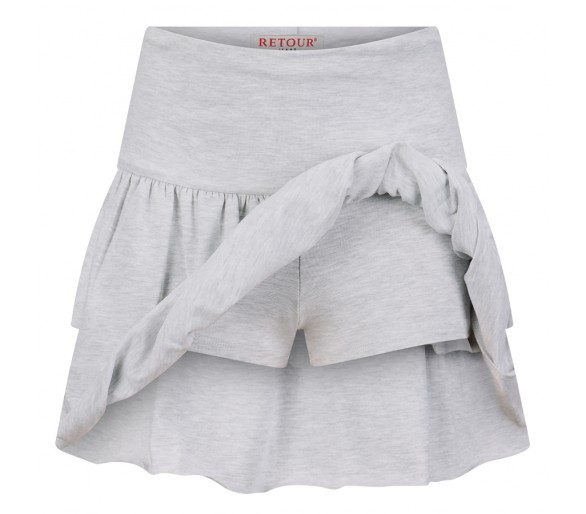 RETOURS : Shorts en gris chiné doux