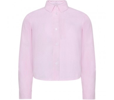 GRUNT: Gestreept shirt met knoopjes