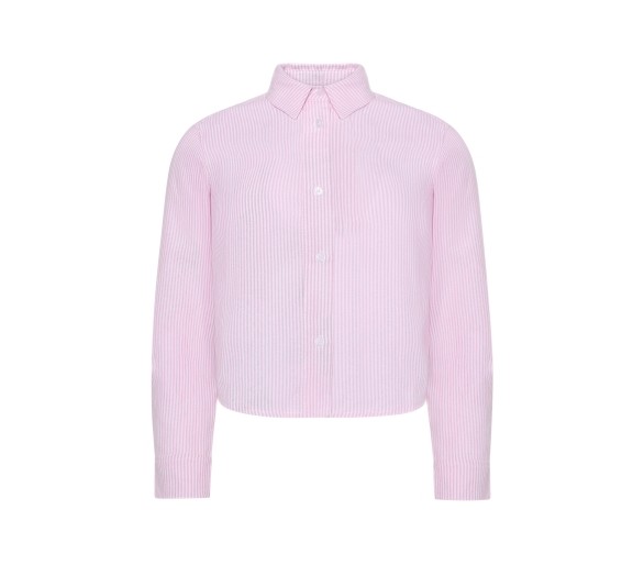 GRUNT: Gestreept shirt met knoopjes