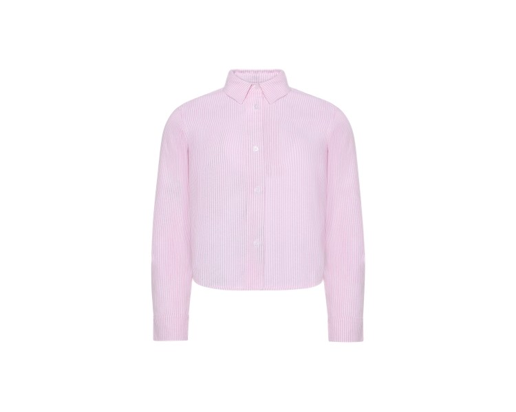 GRUNT: Gestreept shirt met knoopjes