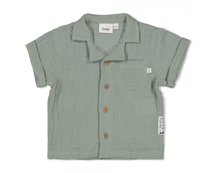 FEETJE : Blouse mousseline - Summer Woven Zeegroen