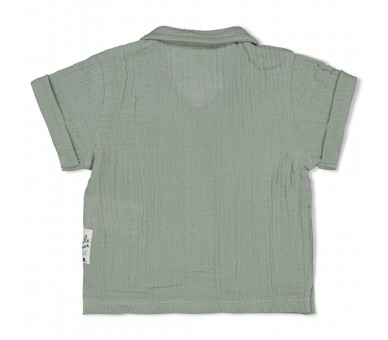 FEETJE : Blouse mousseline - Summer Woven Zeegroen