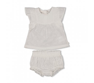 FEETJE : Top + bloomer embroidery - Summer Woven W