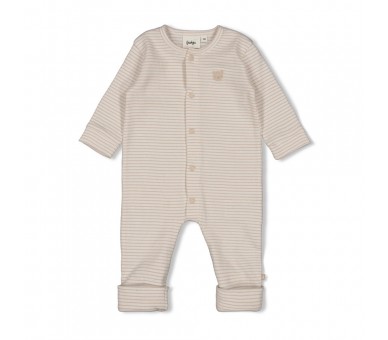 FEETJE : Suit ribbed knit foot with stripe - Honey B