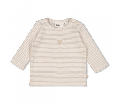 FEETJE : Longsleeve rib met streep - Honey Bear Za