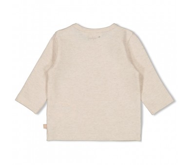 FEETJE : Longsleeve - Honey Bear Offwhite melange