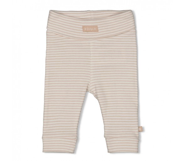 FEETJE : Broek rib met streep - Honey Bear Zand