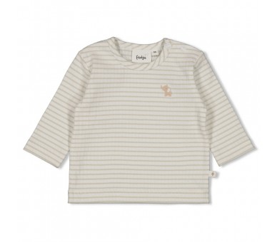 FEETJE : Longsleeve rib with stripe - Elephant Mi