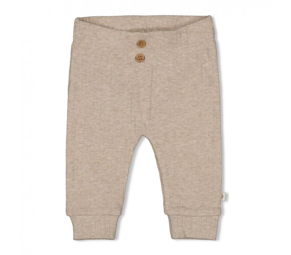 FEETJE : Broek rib - Elephant Taupe melange