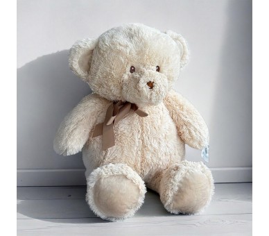 Ours super mignon de couleur crème clair de 60 cm