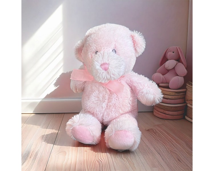 Super leuke licht roze beer van 23 cm