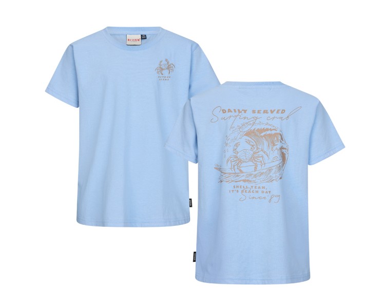 RETOUR : T-shirt à manches Shortses gris brume