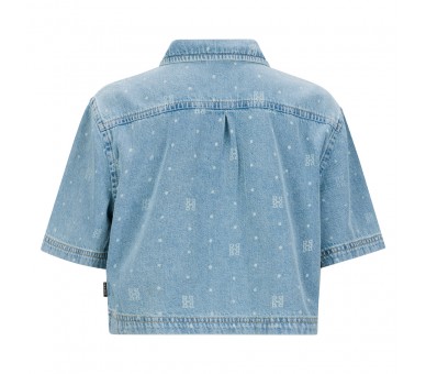 RETOUR : Vintage blauw denim overhemd