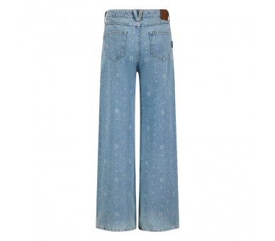 RETOUR: Pants in vintage blue denim