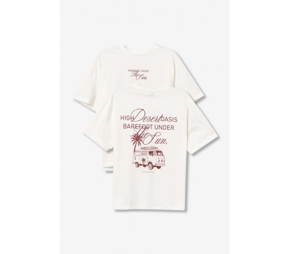 TIFFOSI : T-Shirt kort mouw in Birch