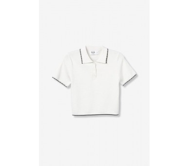 TIFFOSI : Pull à manches Shortses Star White