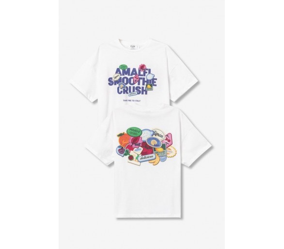 TIFFOSI : T-shirt à manches Shortses blanc