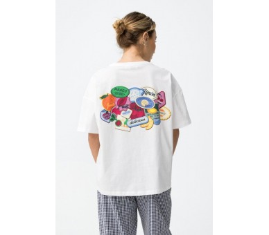 TIFFOSI : T-shirt à manches Shortses blanc