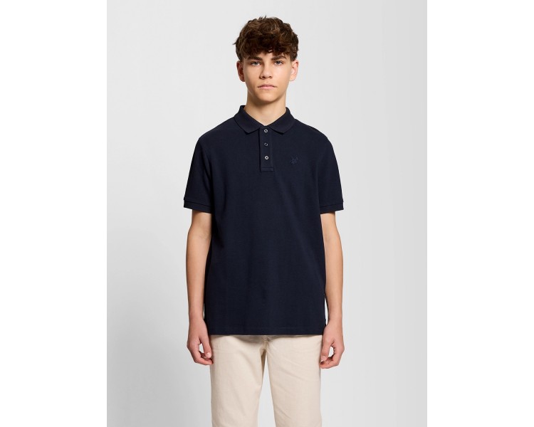 LYLE & SCOTT : Effen polo met logo