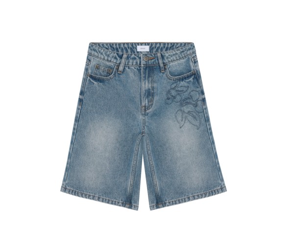 GRUNT : short en jean à cinq poches