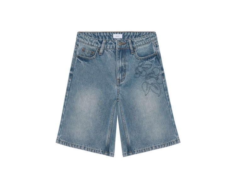 GRUNT : short en jean à cinq poches