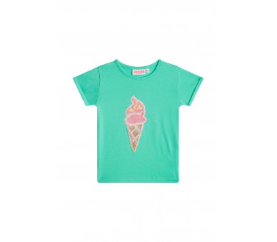 SOMEONE : T-shirt korte mouwen munt