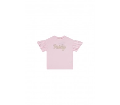 SOMEONE : T-shirt à manches courtes rose pâle