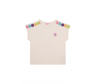 SOMEONE : T-shirt à manches courtes écru foncé