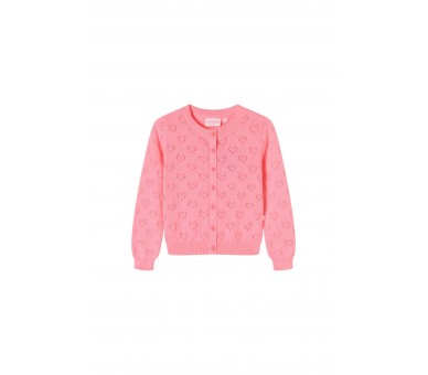 SOMEONE : Cardigan met lange mouwen fluo roze