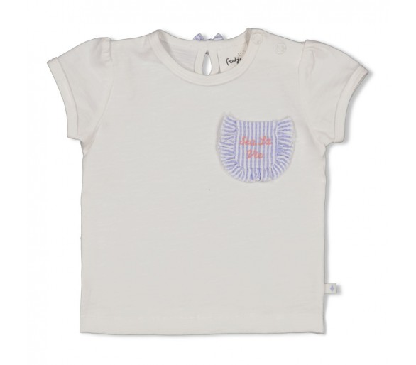 FEETJE : T-shirt - Sea La Vie Offwhite