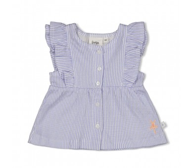 FEETJE : Top stripe crinkle - Sea La Vie Lavende