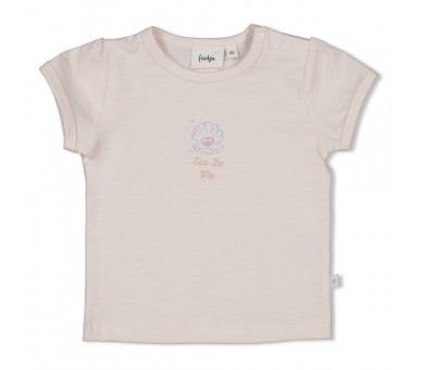 FEETJE : T-shirt - Sea La Vie l.Roze