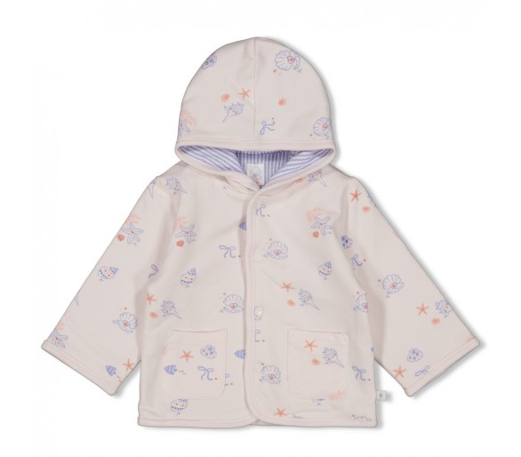 FEETJE : Veste à capuche réversible AOP - Mer