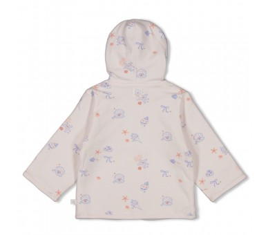 FEETJE : Veste à capuche réversible AOP - Mer