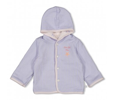 FEETJE : Veste à capuche réversible AOP - Mer