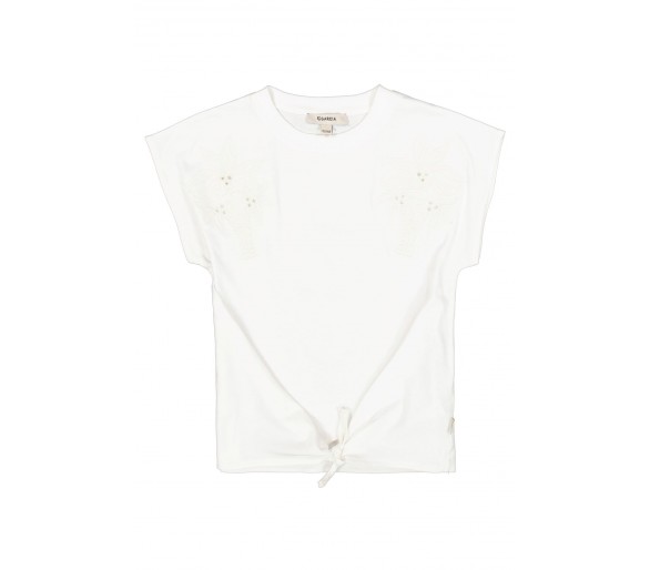 GARCIA : T-shirt met knoopje vooraan