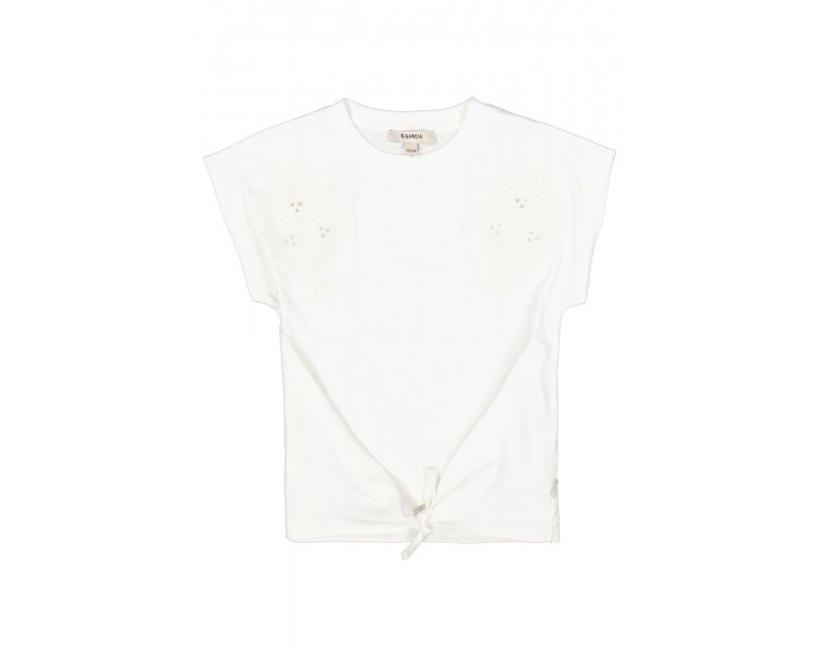 GARCIA : T-shirt met knoopje vooraan