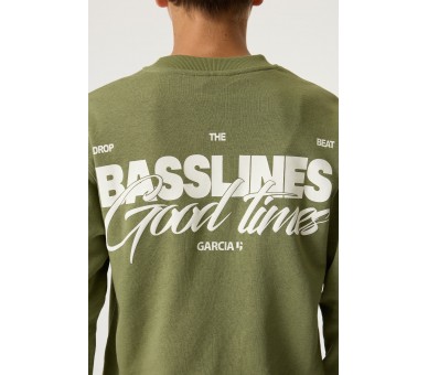 GARCIA : Toffe sweater met print achteraan