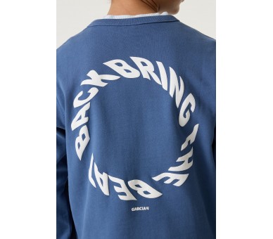 GARCIA : Toffe sweater met print achteraan