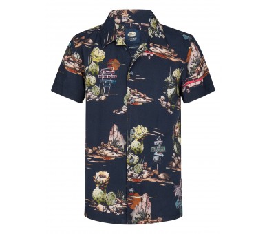 PETROL : Chemise à manches courtes AOP